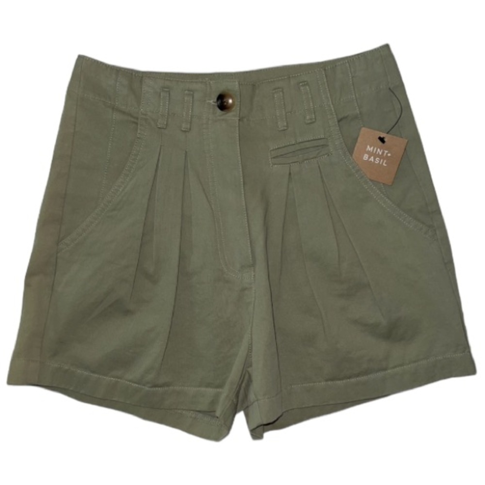 New Emory Park high waisted woven pleated shorts